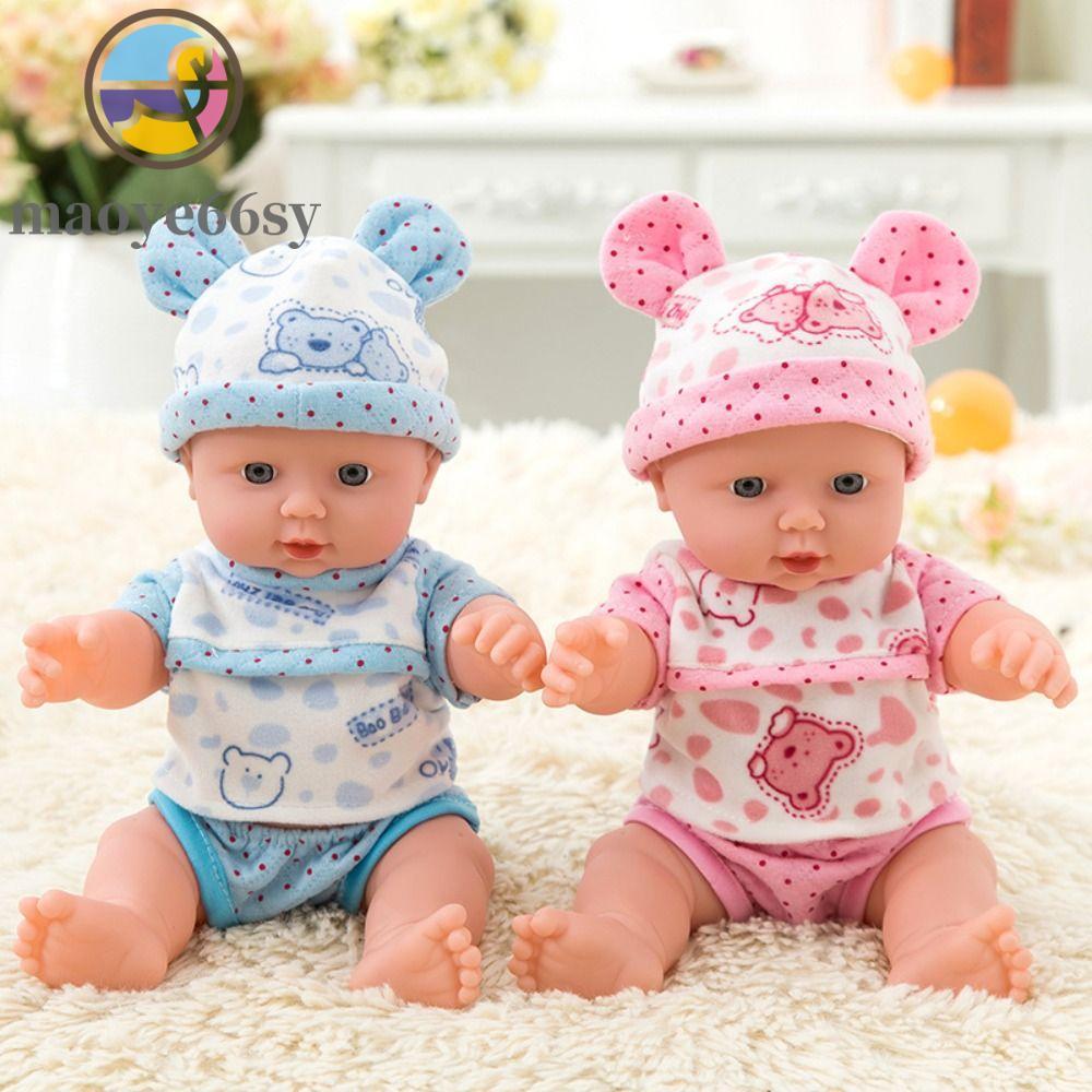 MAOYE66SY Búp bê trẻ sơ sinh, Quần áo búp bê di động Mô phỏng Búp bê trẻ em, Trang phục sinh nhật Nh
