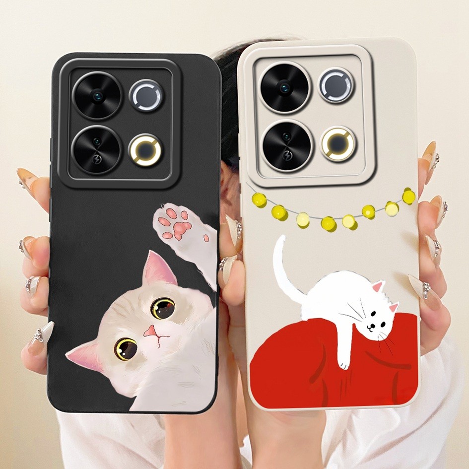 Dành Cho Itel P65 Ốp Lưng P671L Thỏ Sáng Tạo Mèo Hoạt Hình Silicon Mềm Kẹo TPU Bảo Vệ Camera Cho Ite