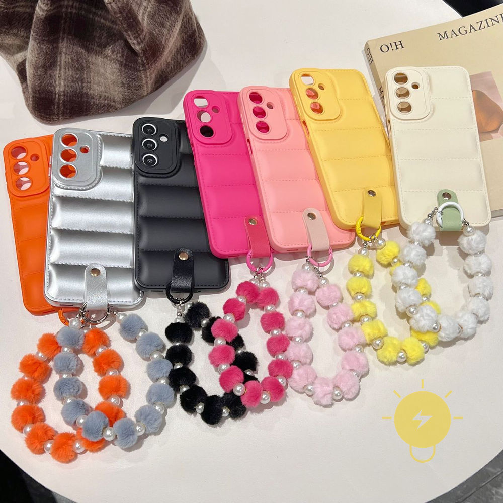 Phone Case For SAMSUNG Galaxy A73 A71 A56 A50 A36 A32 A26 A23 A17 A15 A07 A06 A05 TPU Keychain Chain