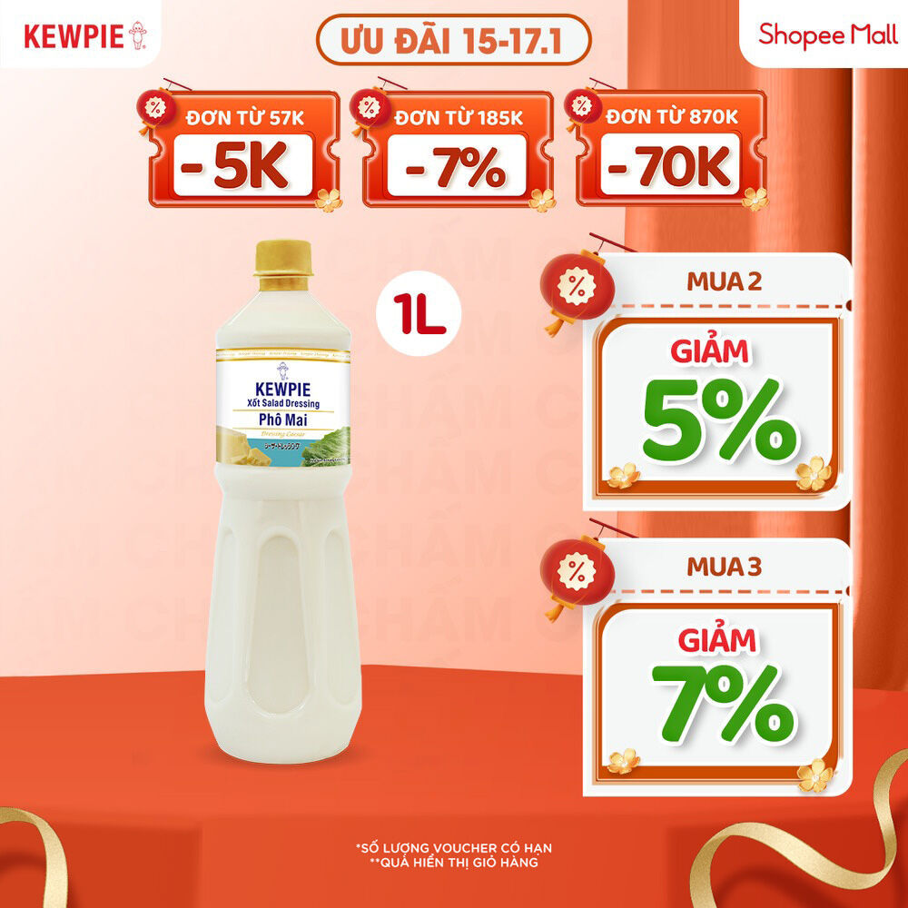 Xốt Salad Dressing Phô Mai Kewpie 1L