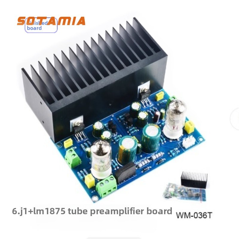 SOTAMIA 30W * 2 Audiophile 6J1 Ống LM1875 Bộ Khuếch Đại Công Suất HIFI Âm Thanh Ống Chân Không Ống M