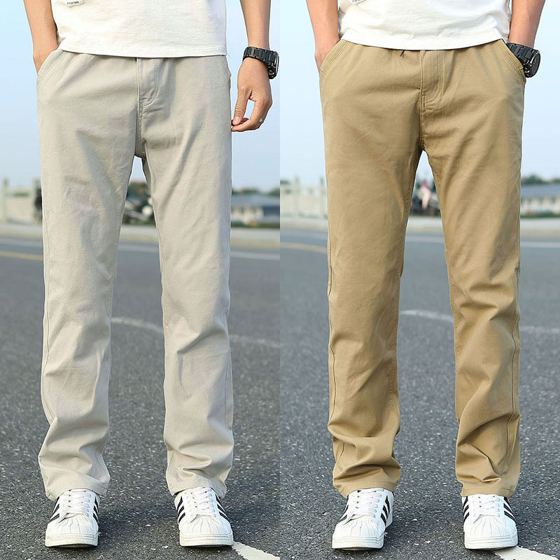 quần jogger nam túi hộp quần jogger nam Quần yếm nam cỡ lớn thường ngày đã giặt