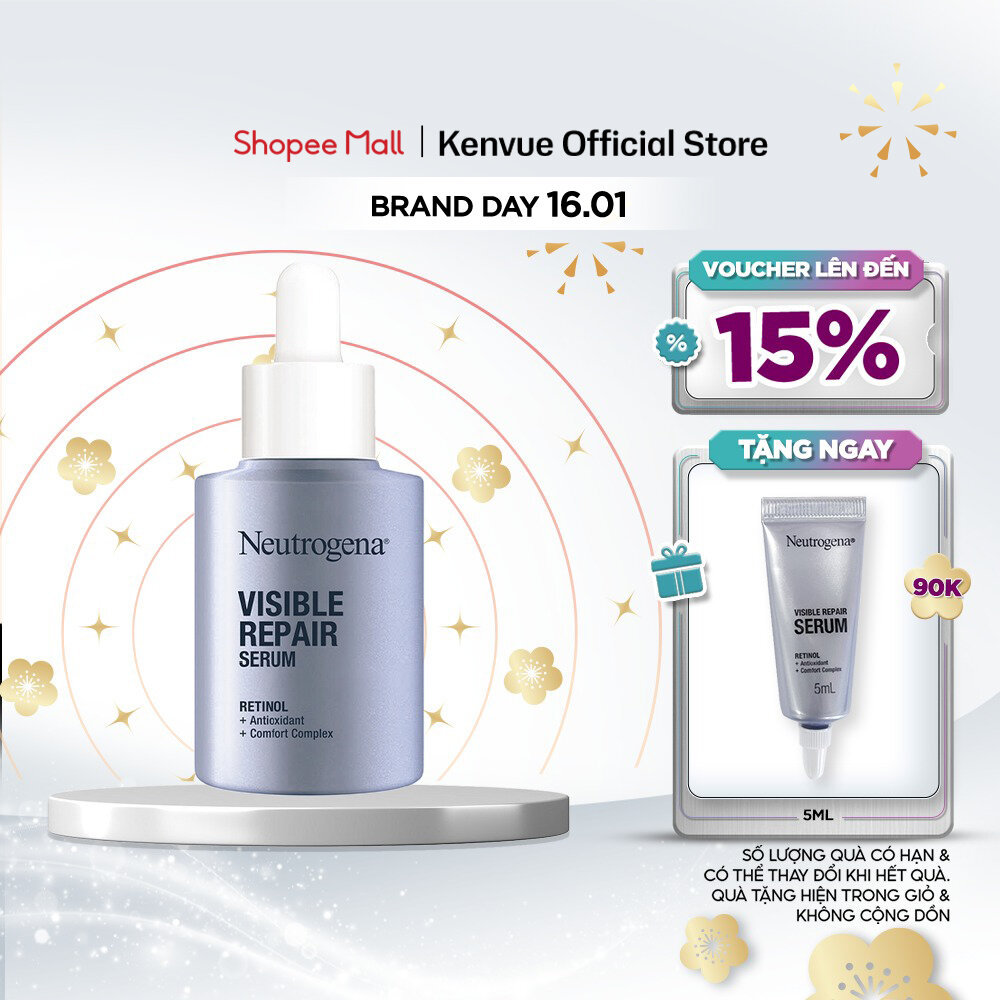 Serum Retinol Chống Lão Hóa Giảm Nhăn Neutrogena Visible Repair Serum (30ml)