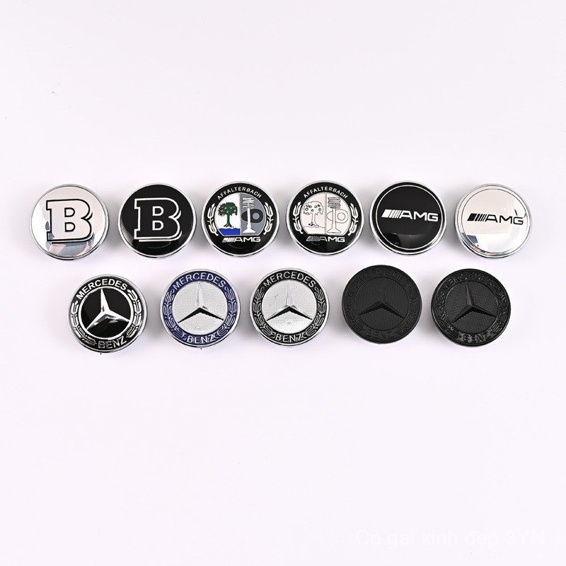 Thích hợp cho Benji Cover Logo ô tô C-Class E-Class C200C260E200LE300L Vỏ động cơ Đứng Logo Sửa đổi 