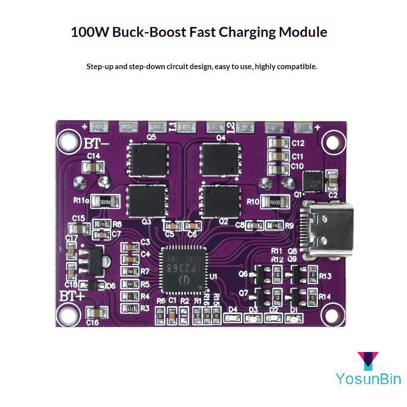 YosunBin] 1 Cái Giao diện Bu-Boost Type-c Bảng công suất cao IP2368 Mô-đun 100W hai chiều MỚI