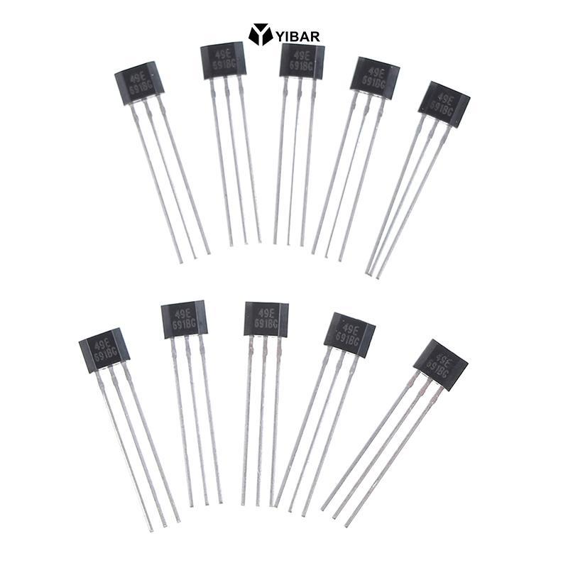 YIBAR 10 chiếc Hall element 49E OH49E SS49E Cảm biến tuyến tính Cảm biến Hall Mới