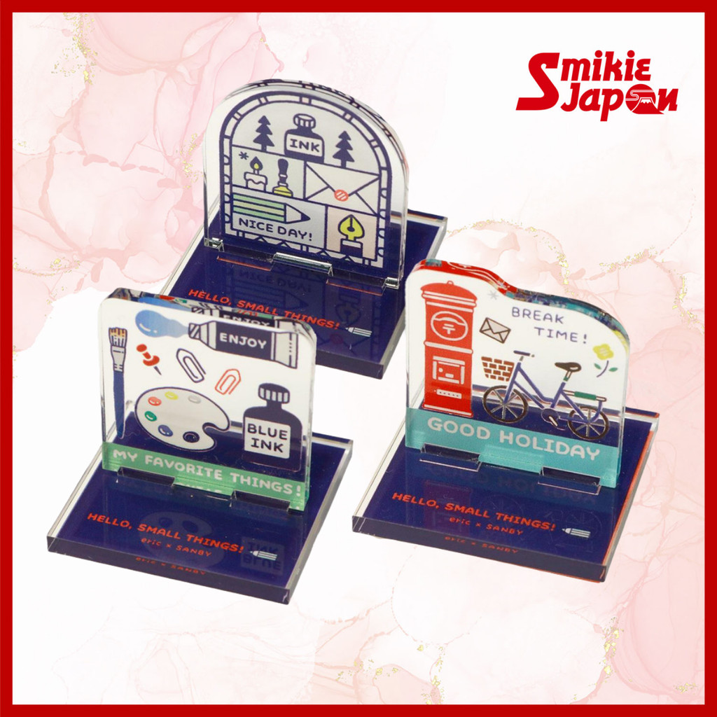 Eric Small Things x SANBY Acrylic Stand Stamp Collection Post Color Glass Palette Direct From Japan
