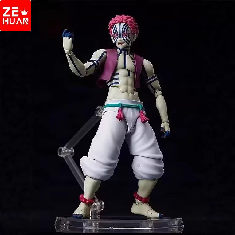 Articulado 15cm Anime Demon Slayer Akaza figma 146 Mô Hình Nhân Vật Hành Động Đồ Chơi Quà Tặng