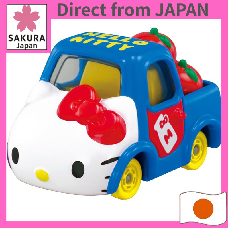 Takara Tomy Tomica Dream Tomica SP Hello Kitty 50th Anniversary Hello Kitty (Blue) Mini Car Toy for 