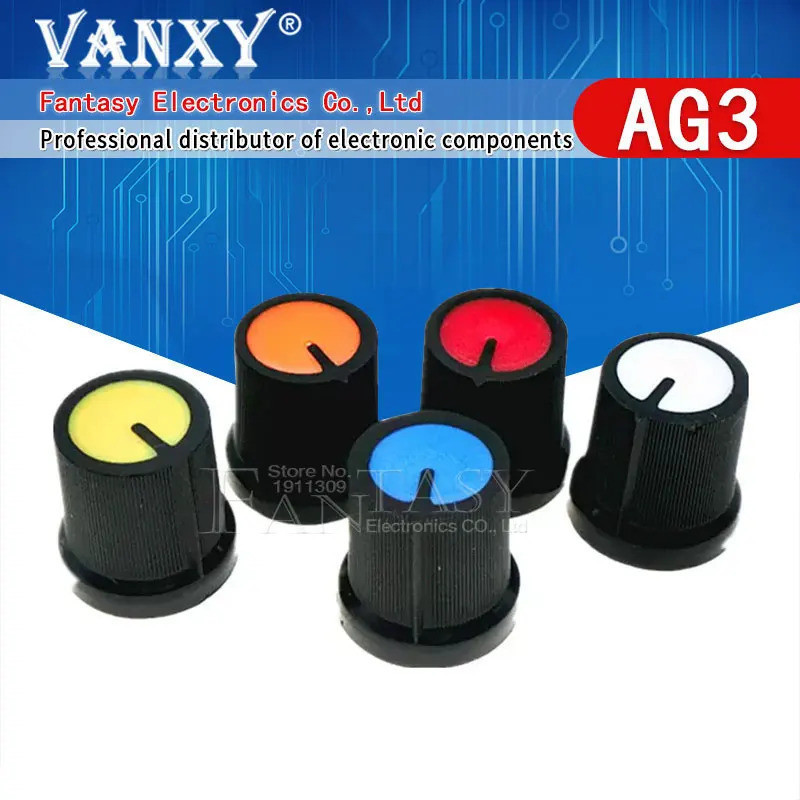 10 Chiếc WH148 AG3 Nồi Kế Núm Nắp AG3 Núm Nhựa Đường Kính 6 Mm Tay Cầm Mận