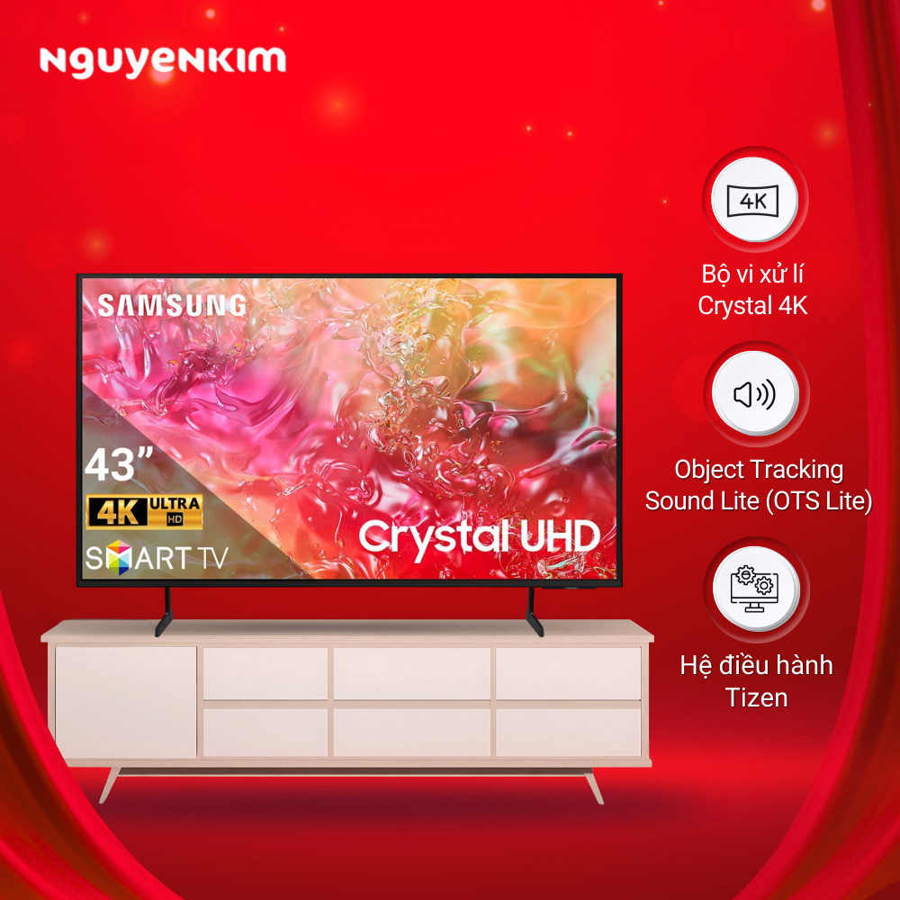 Smart Tivi Samsung 4K 43 inch UA43DU7000KXXV