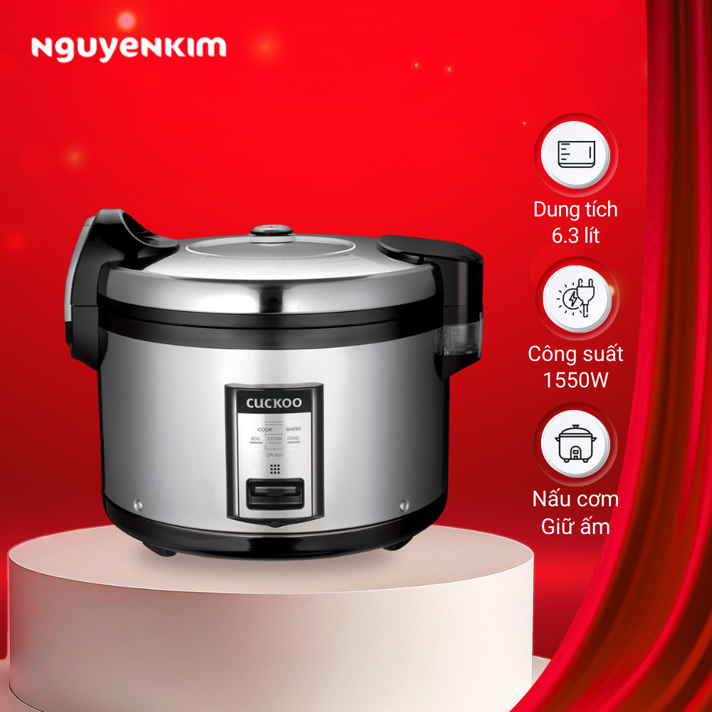 Nồi cơm điện Cuckoo 6.3 lít CR-3521/BKSTVNCV