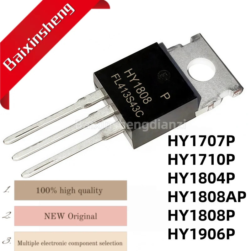 5 CHIẾC HY1707P HY1710P HY1804P HY1808AP HY1808P HY1906P TO-220 HY1707 HY1710 HY1804 HY1808 HY1808 H