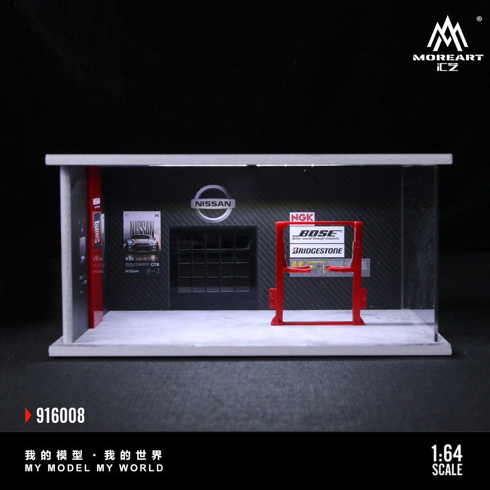 [ORDER] Mô hình diorama MOREART 1:64 Auto Repair Shop G-style-Lighting Version Scene MO916008
