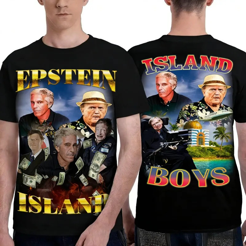 Áo thun Island Boy Jeffrey Epstein là vải Cotton nguyên chất in hình mà cả nam và nữ đều có thể mặc.