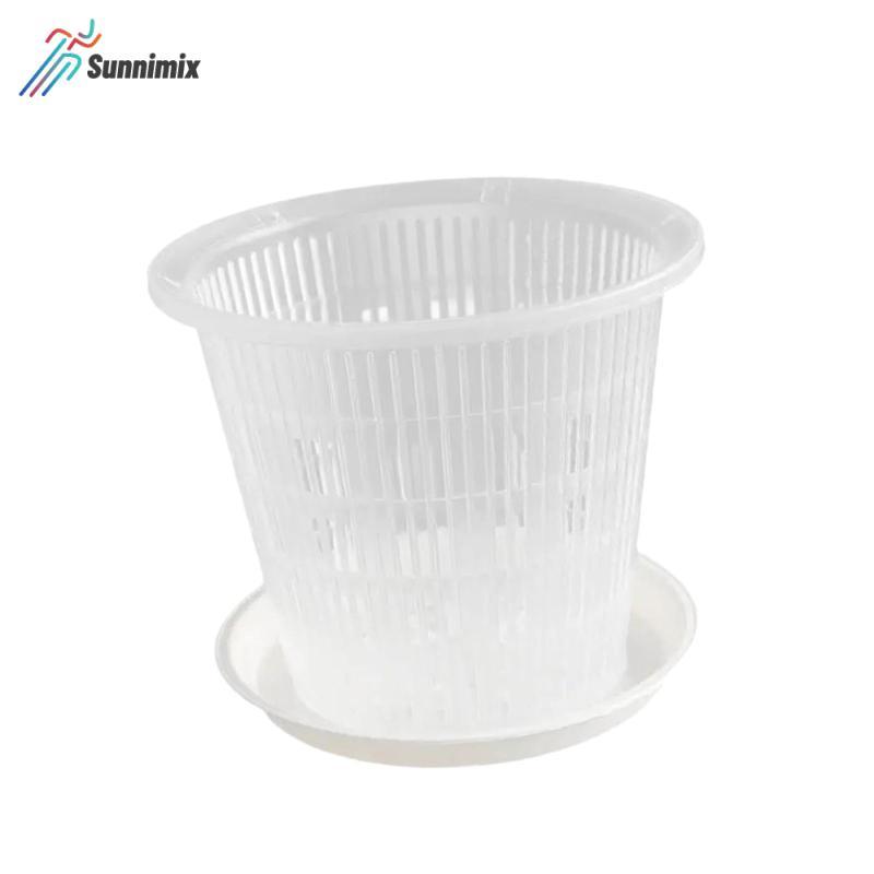 Phụ kiện phong lan Đĩa thoát nước nồi lưới trong suốt Bao gồm chậu cây Sử dụng bình hoa lan trong nh
