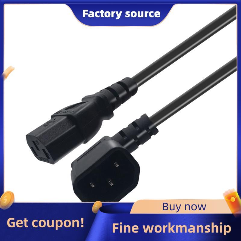 Dây buộc nữ góc phải IEC 320 C14 Nam đến C13, Cáp nối dài nguồn C14 đến C13 cho PDU UPS, Dây AC H05V