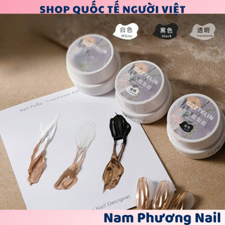 Gel nổi tráng gương trắng đen qingyou chà bắt tráng gương mã mới-🌸 Nam Phương Nail 🌸