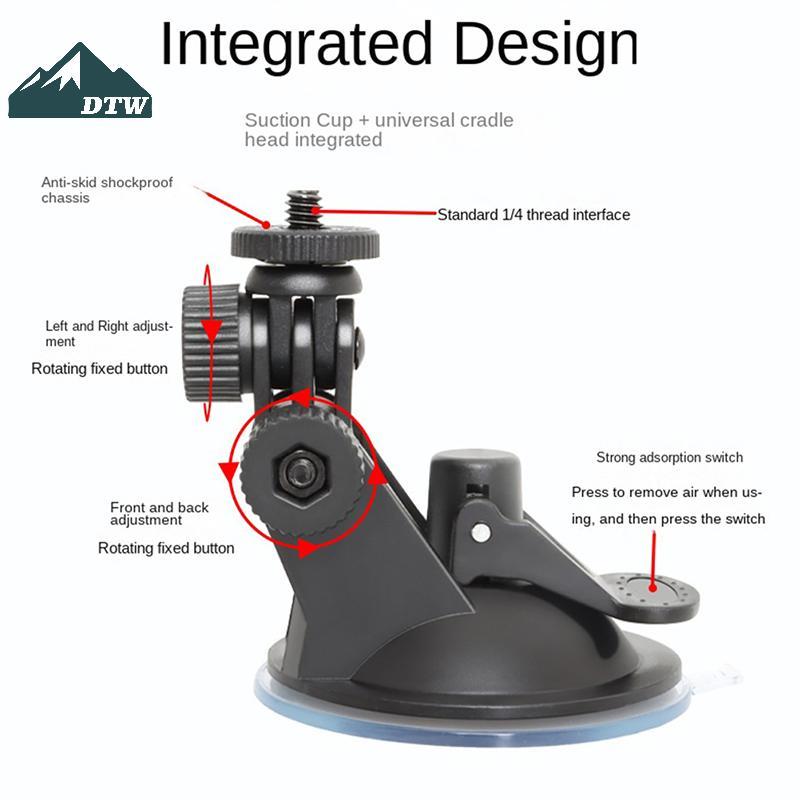 DTW Ô Tô GPS DV DVR Đa Năng Mini Ô Tô Hút Cốc Gắn Chân Máy Giá Đỡ Gắn Xe Ô Tô GPS DV DVR Camera Phụ 