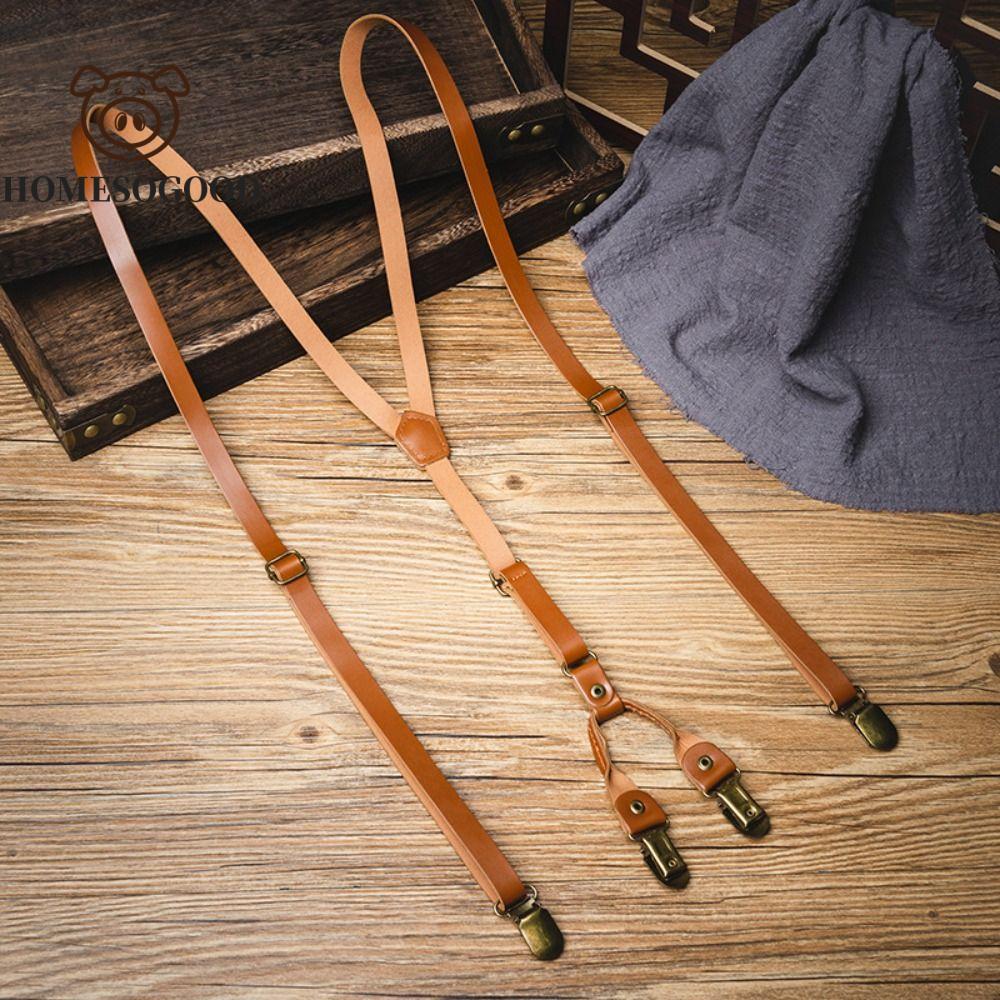 Dây treo RIUERSTONE da đen 1,5cm, phong cách Anh đơn giản, dành cho nam