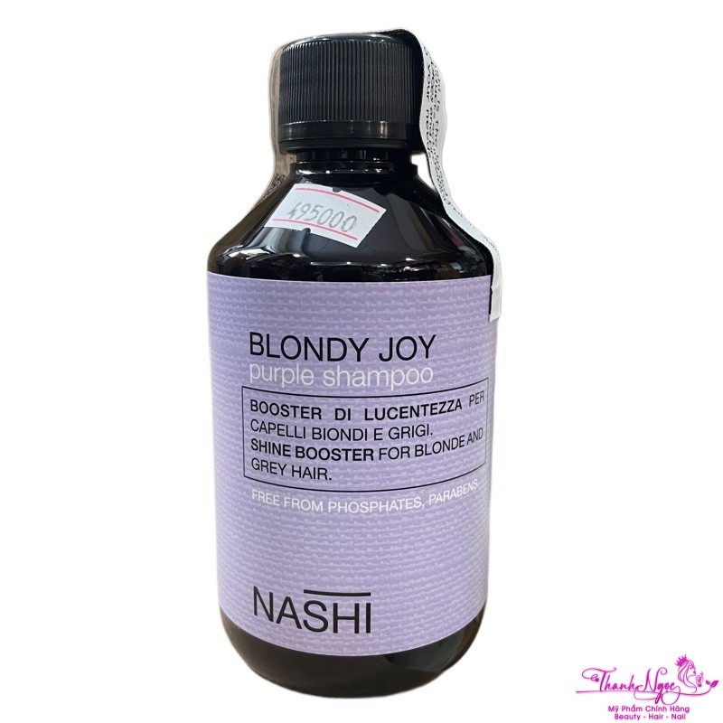 Dầu gội khử ánh vàng Nashi Refress Silver extra white shampoo 250ml . TN