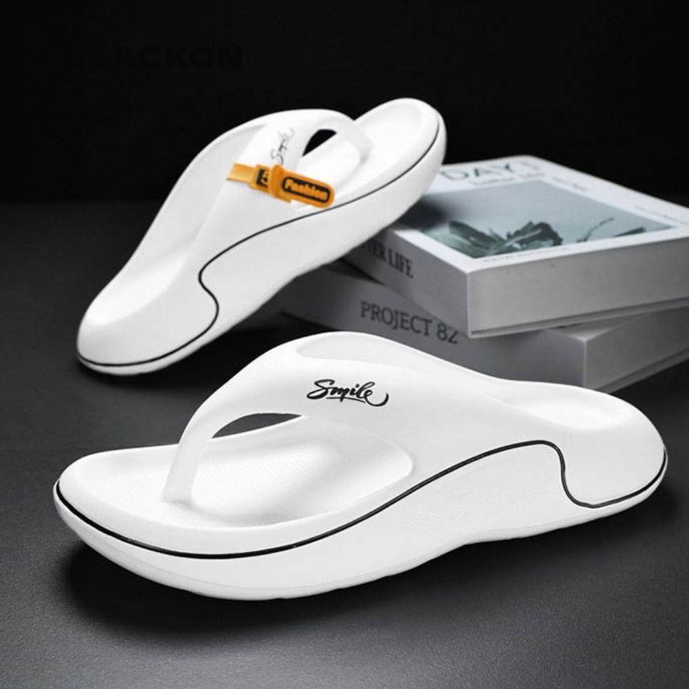 Dép BLACKON, đế mềm EVA cho nam, Dép xỏ ngón đi biển thông thường dành cho nam