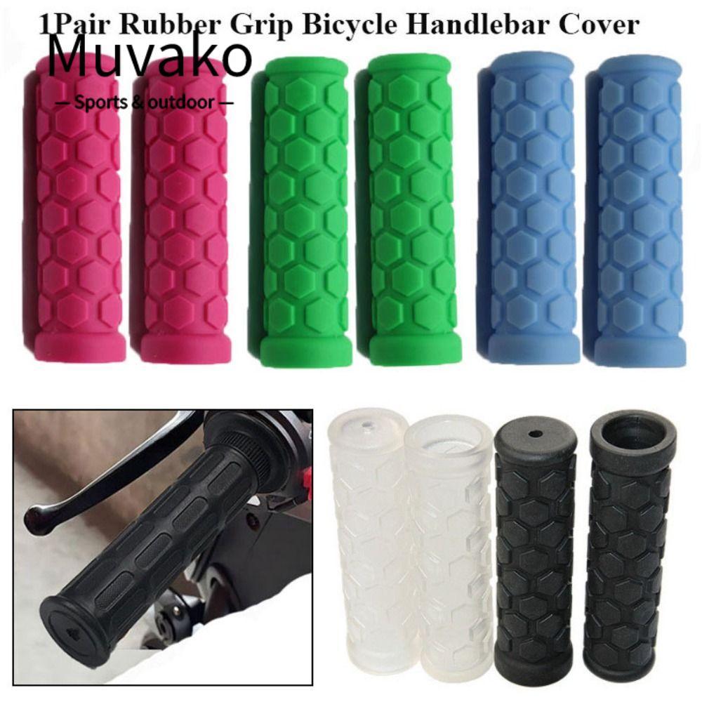 MUVAKO Bộ Tay Lái Gấp Xe Đạp, Vỏ Tay Lái 6 Màu Chống Trơn Trượt, Chất Liệu Cao Cấp SD125-102 mm, Hấp