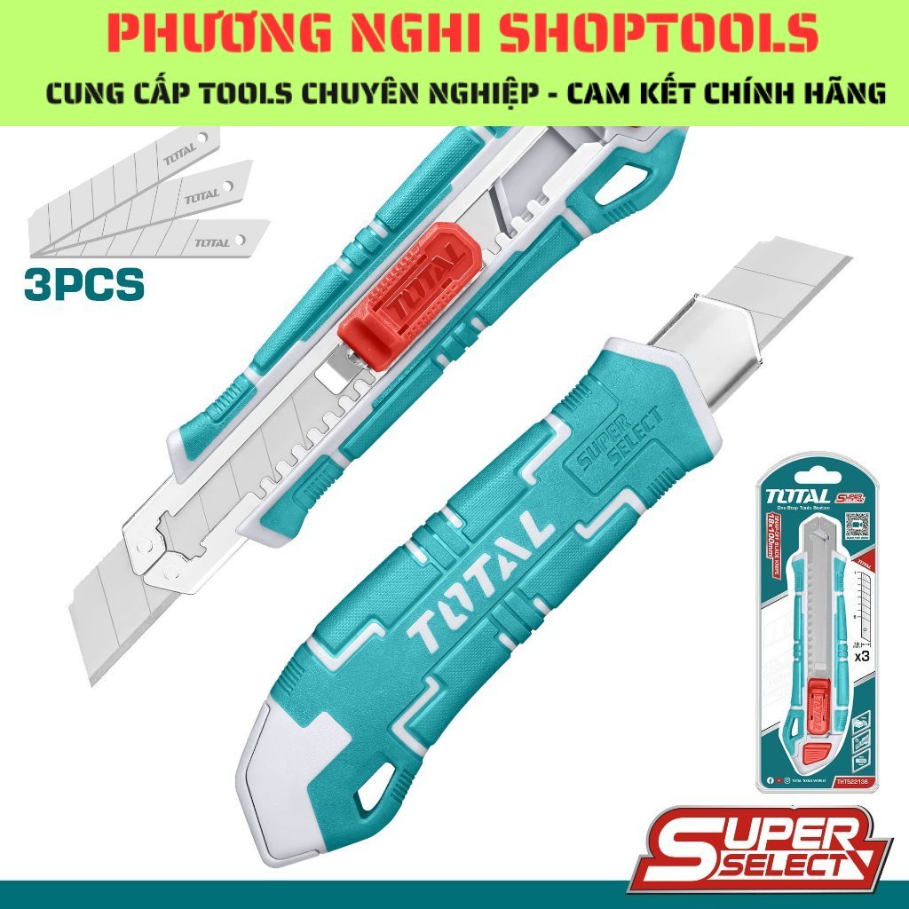 Dao rọc giấy thay Lưỡi tự động (tặng kèm 3 lưỡi) (Dòng bình dân) TOTAL THT522136