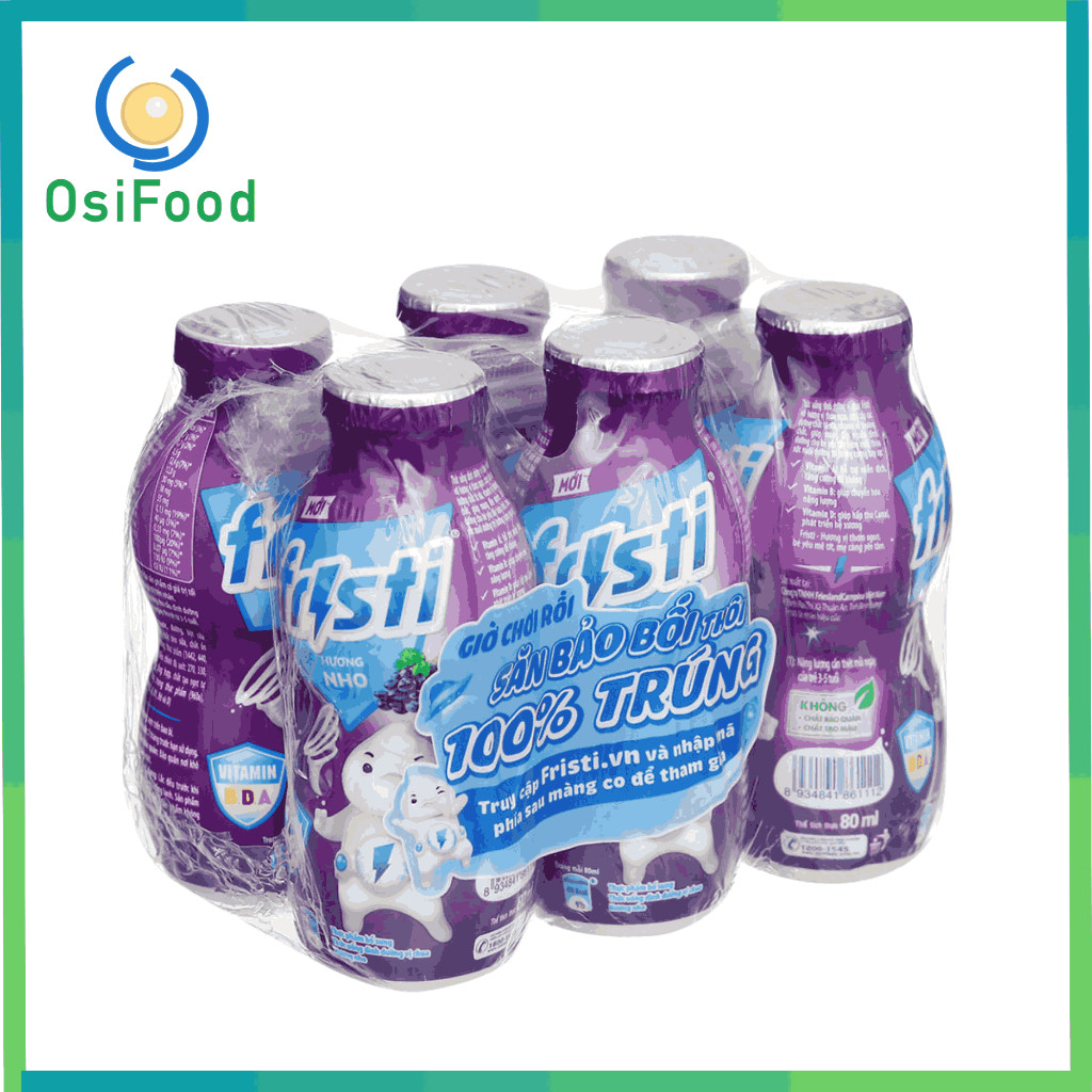 Sữa dinh dưỡng Fristi nho 6x80ml
