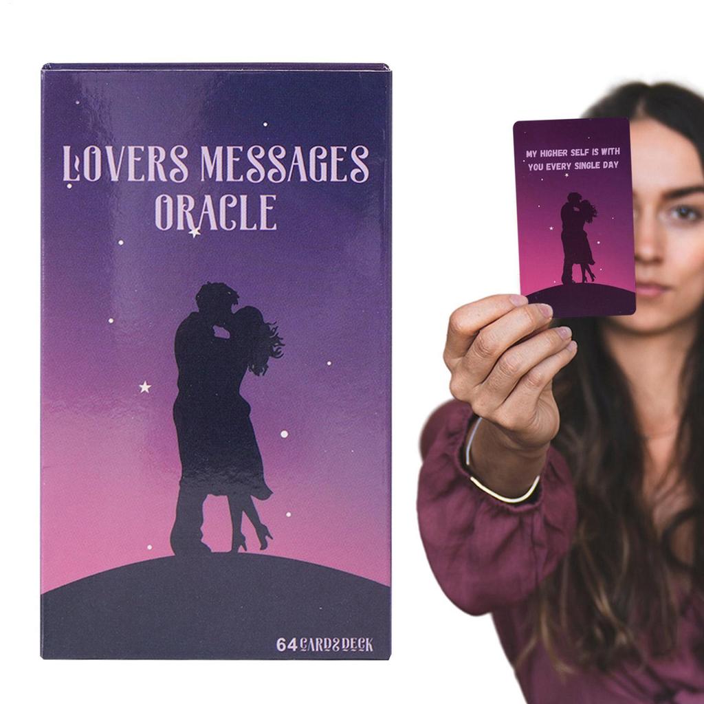 LOVERS Message Oracle Cards Giải trí Board Game Hướng dẫn Love Oracle Twin Flame Soulmate Tarot Card