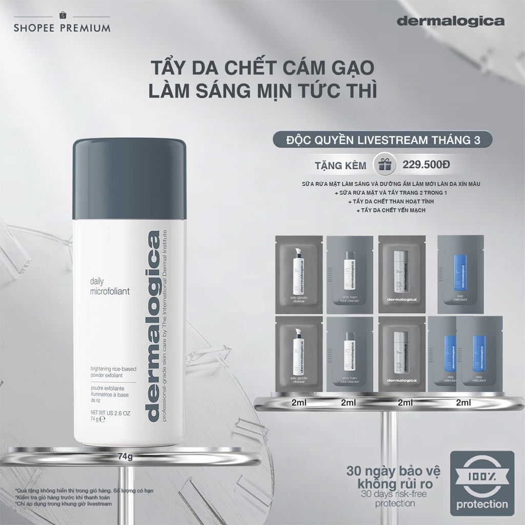 [KOL Livestream] Tẩy da chết cám gạo Dermalogica Daily Microfoliant 74g