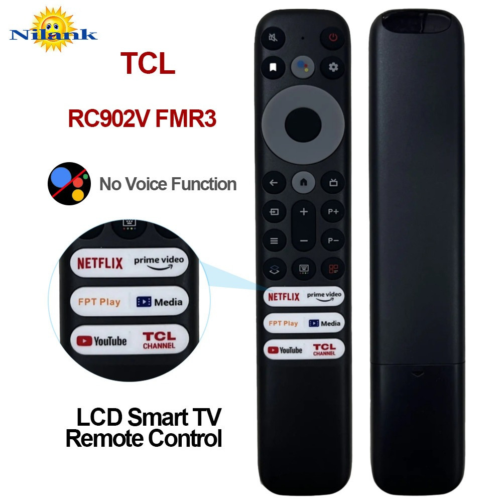 [NiLANK] Remote chính hãng Điều khiển TCL Smart TIVI REMOTE TV Android 4K Không có giọng nói  rc902v FMR3