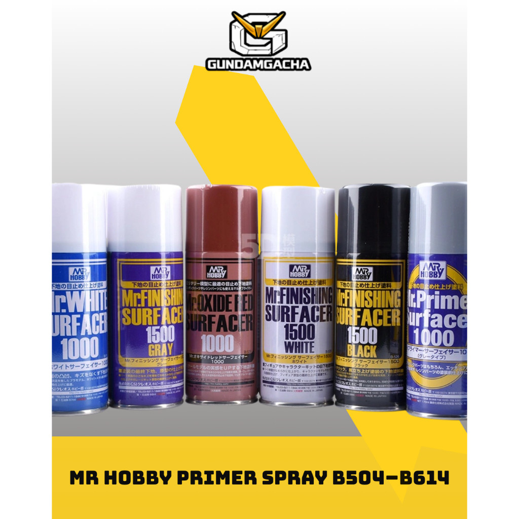 Bình Xịt Sơn Lót Mô Hình Mr Hobby Primer Spray B504–B529 / B611–B614 – Sơn Lót Dụng Cụ Mô HìnhPromax