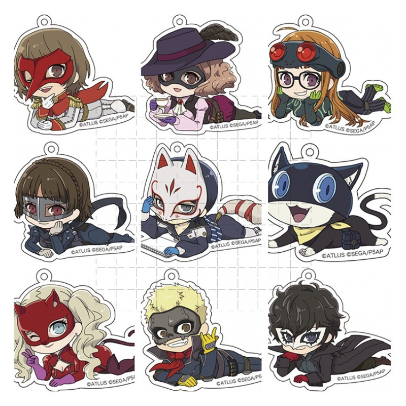 Trò Chơi Persona 5 Móc Khóa Búp Bê Anime P5 Morgana Okumura Haru Ryuuji Yuusuke Acrylic Mặt Dây Chuy