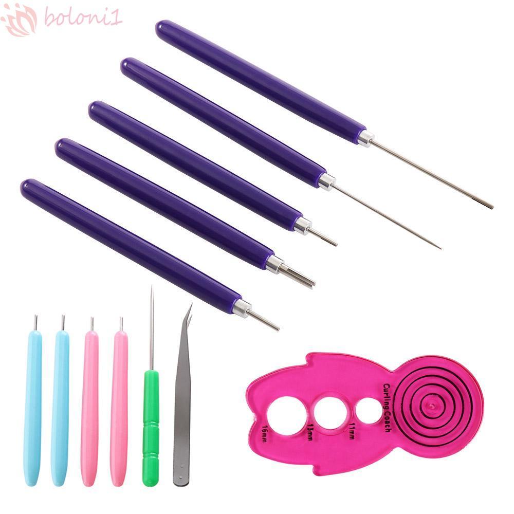 [COD] Bộ kim Quilling 12 CÁI, Bút có rãnh Quilling Dụng cụ Quilling giấy nhiều kích thước, Giấy uốn 