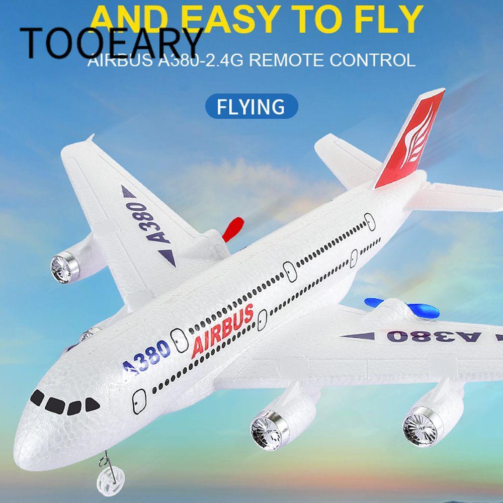 Đồ chơi máy bay TOOEARY Cánh cố định cho Airbus A380 2.4G 2 kênh RC Glider