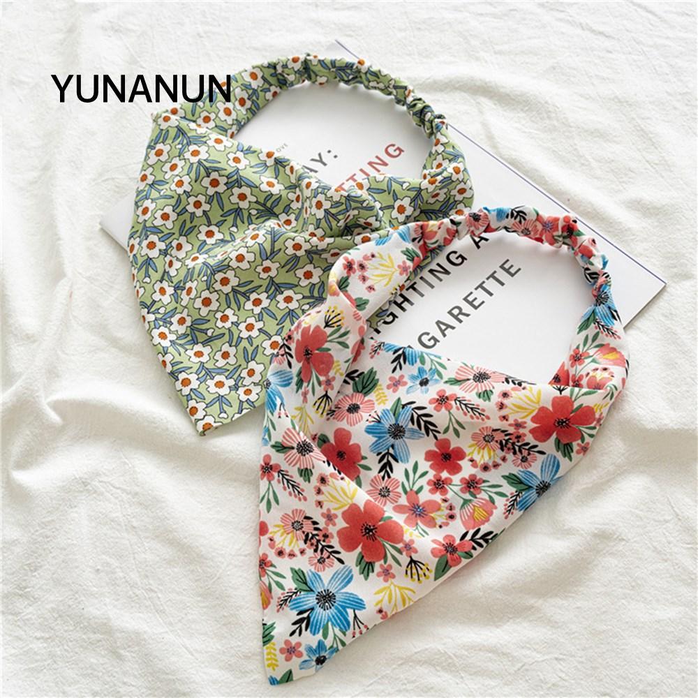 Băng Đô Quấn Tóc Co Dãn In Hoa - Phụ Kiện Tóc Nữ Yun aun