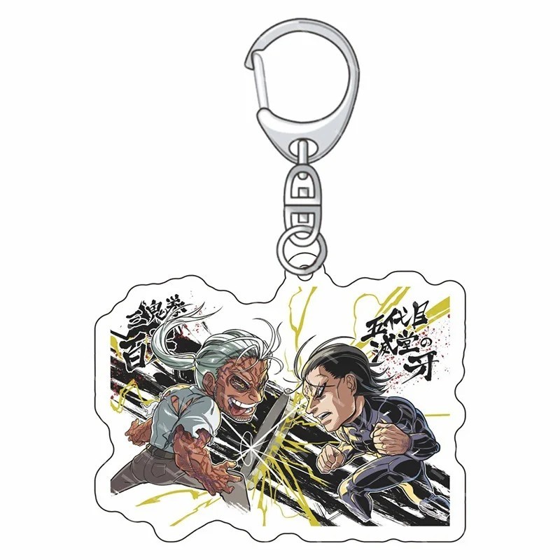 Móc khóa Kengan Ashura Anime Acrylic mica in hình nhân vật sắc nét phụ kiện trang trí balo chìa khóa