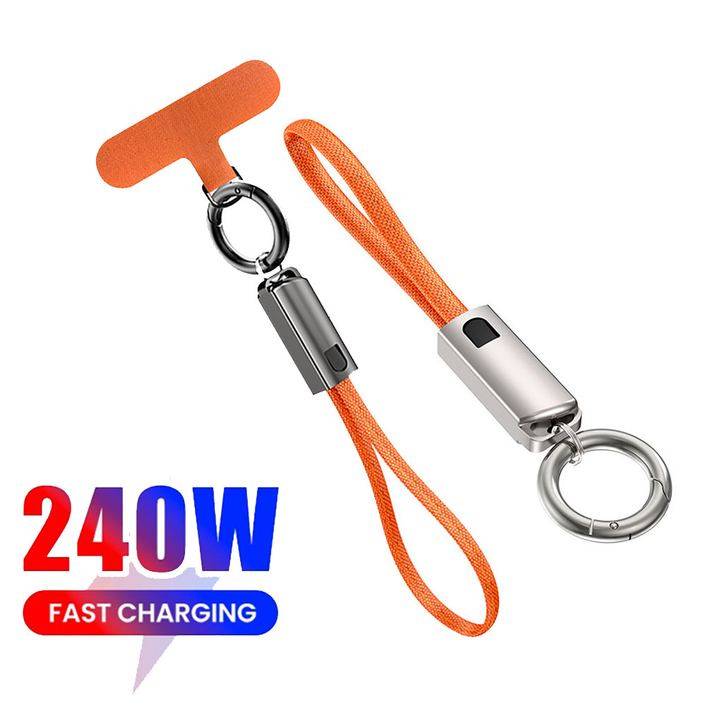 Cáp dữ liệu sạc nhanh Elough 240W PD Loại C sang USB C Dây cáp điện thoại di động di động