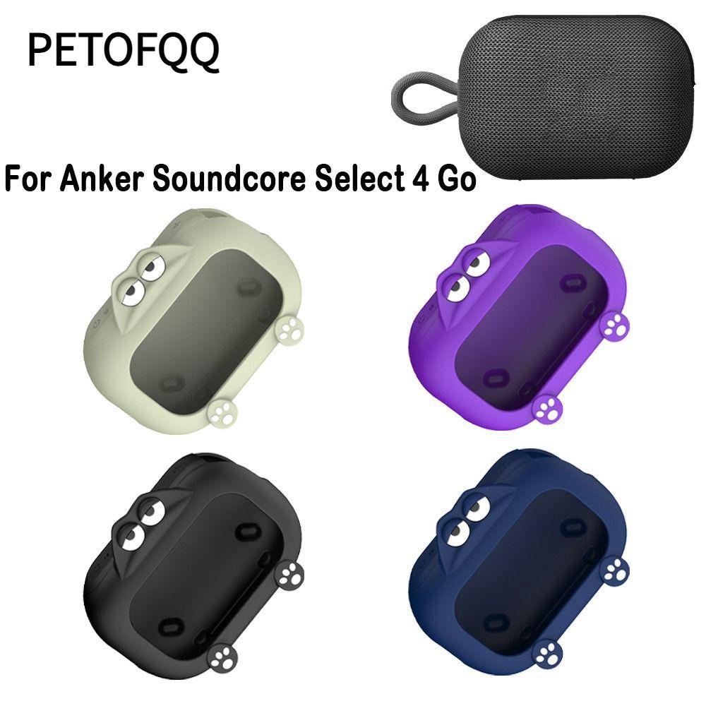 Vỏ bảo vệ PETOFQQ, Loa silicon chống bụi, Vỏ chống bụi hoạt hình cho Anker Soundcore Select 4 Go Phụ