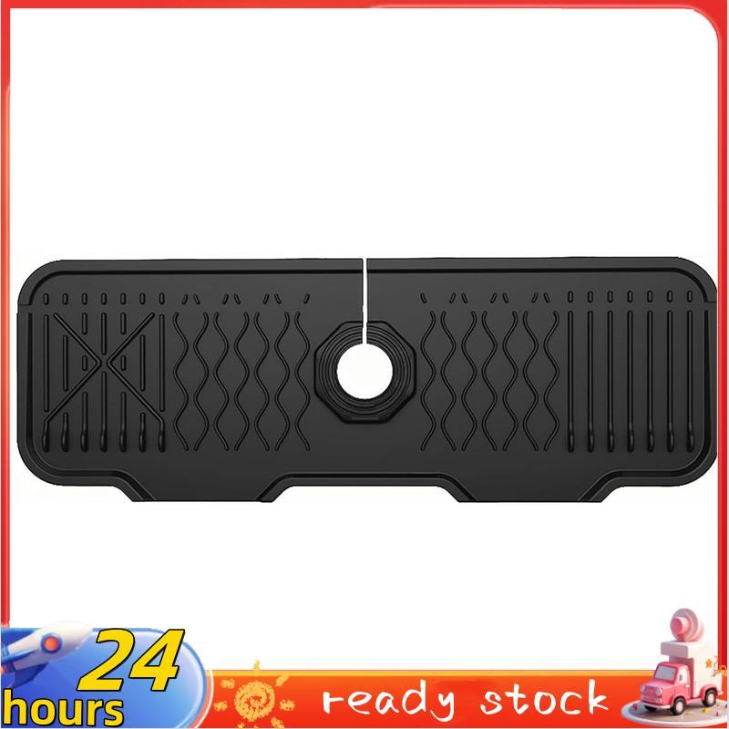 Chậu rửa nhà bếp Splash Guard 17 '' X5.9 '' Thảm vòi silicon để thoát nước nhanh,