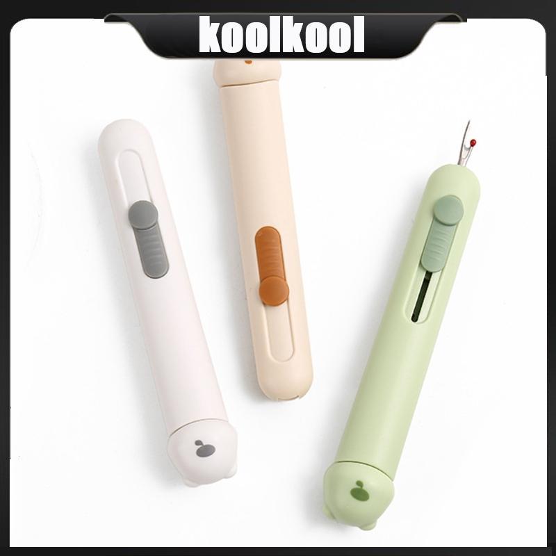 Kool 2 trong 1 Kim Threader Seam Ripper Thread Remover Hộ gia đình Threading Aid