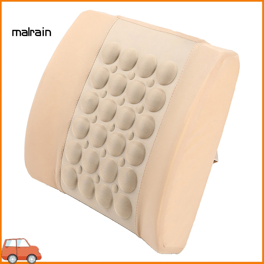 [Ma] Ghế Massage điện có thể điều chỉnh Ghế ngồi ô tô xốp mềm hỗ trợ eo Đệm gối