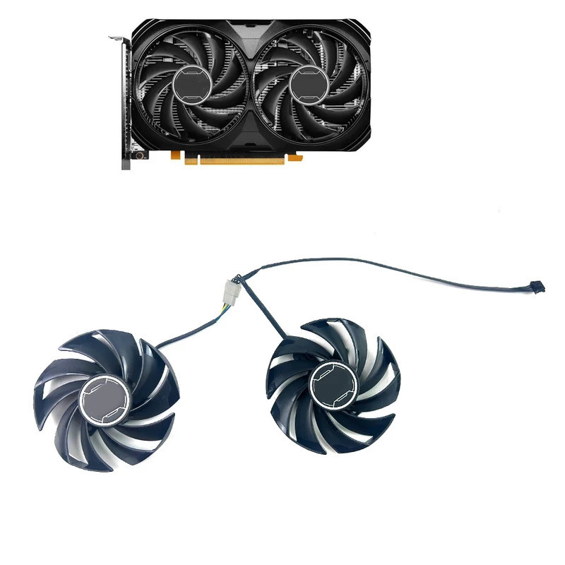 Quạt Làm Mát MỚI PLD09210S12HH 85MM 4PIN Cho MSI RTX 4060 VENTUS 2X Balck / Trắng RTX4060 Quạt GPU