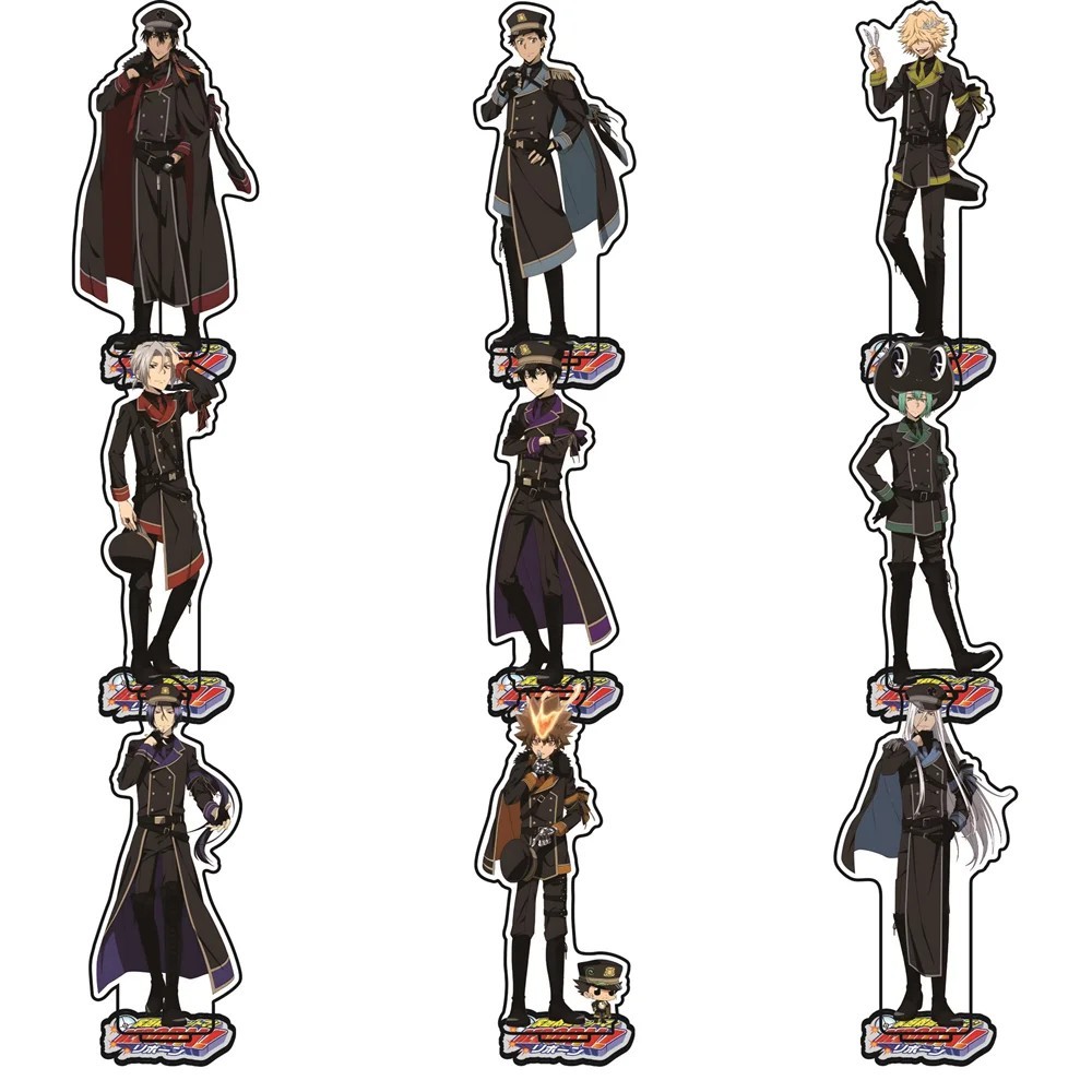 Standee anime Katekyou Hitman Reborn mica acrylic cao 15cm trang trí bàn học Sawada Tsunayoshi Hibar