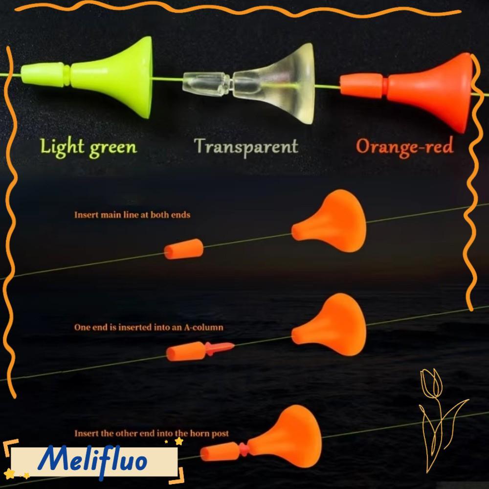 MELIFLUO Nổi Bobber, Rod Bobber Phao Câu Cá Nổi Đầy Đủ, Dụng Cụ Câu Cá Bobber Dòng Nhựa Mồi Đuôi Cứn