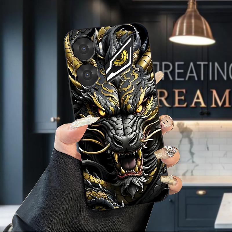 Ốp Lưng Cho ZTE Nubia Neo 2 5G Music 2 Nubia Music Neo 3 5G Neo 5G Neo 3 GT Matte Black Dragon Phone