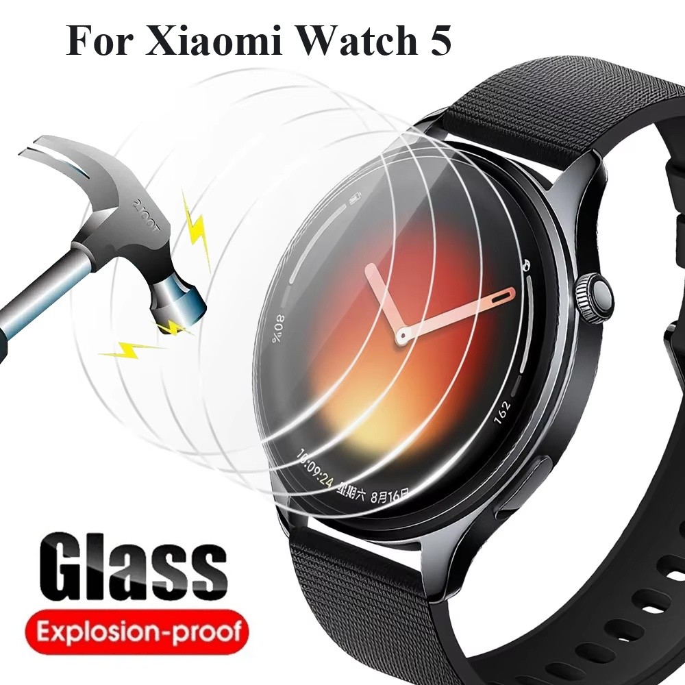 3 CÁITempered Kính Phim Cho Xiaomi Watch 5 Bảo Vệ Màn Hình HD Kính Bảo Vệ Cho Xiaomi Mi Watch 5 Bảo 