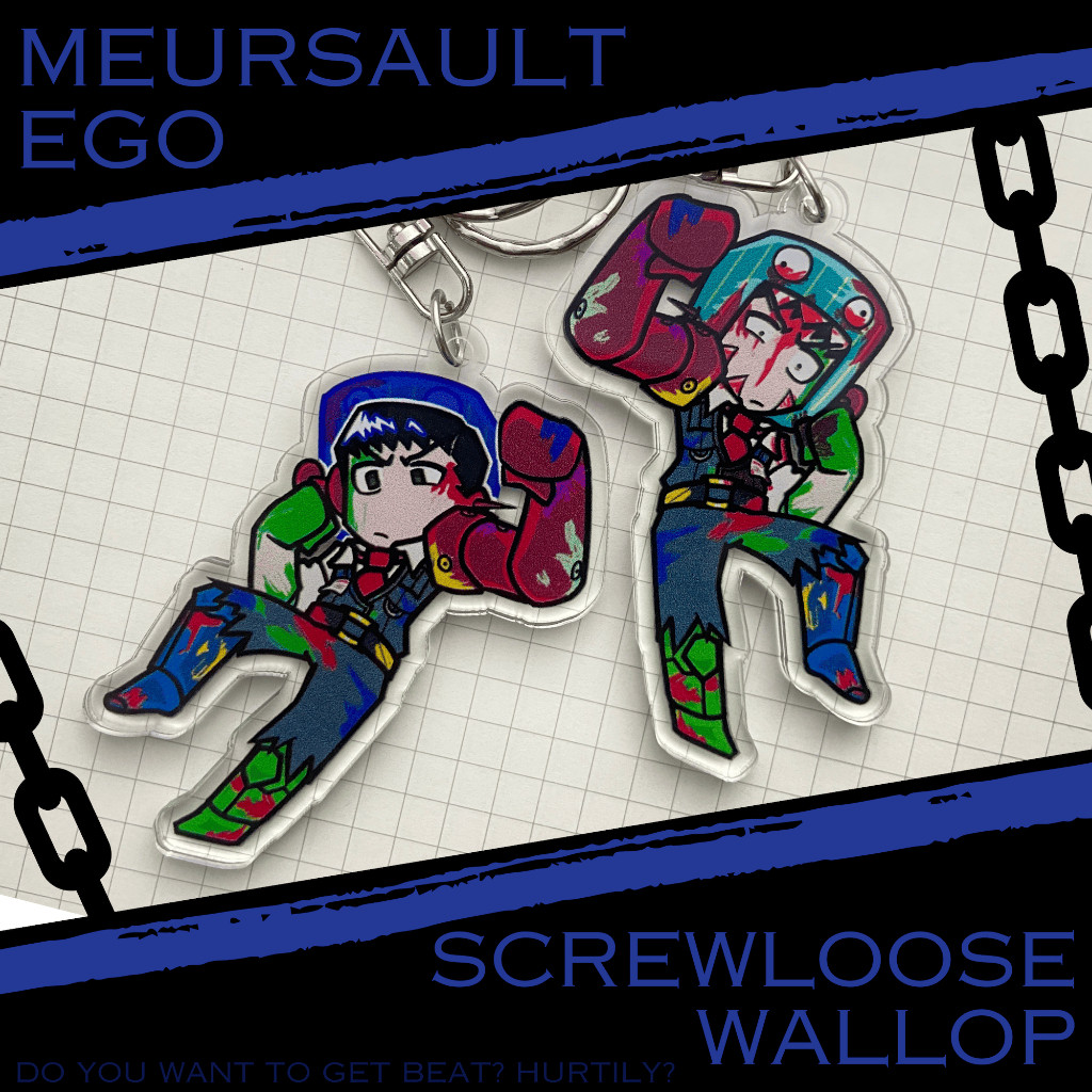 Limbus Company | Screwloose Wallop EGO Meursault Keychain Fanart