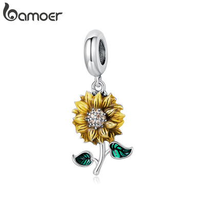 B amoer Hạt Hướng Dương Mặt Dây Chuyền và Vòng Tay Handmade, Phụ Kiện Thời Trang Cho Nữ, Quà Tặng Perfect